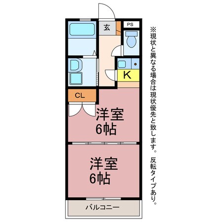 グランドール森岡の物件間取画像